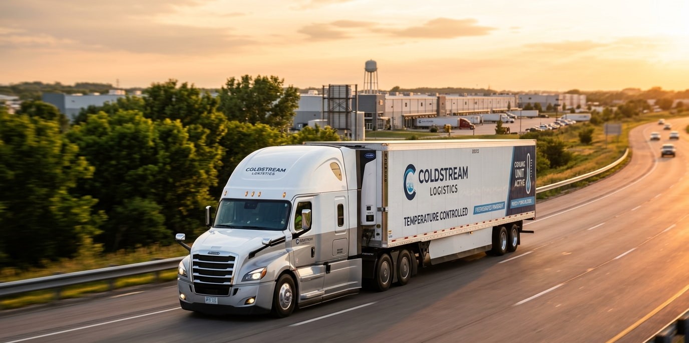 Refrigerated truck cold chain logistics