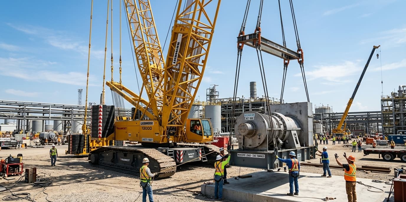 Project cargo heavy lift crane